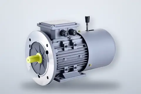 Motor eléctrico con freno electromagnético