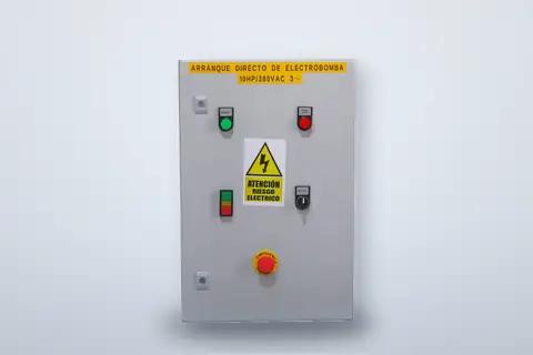 Tablero de arranque directo de electrobomba